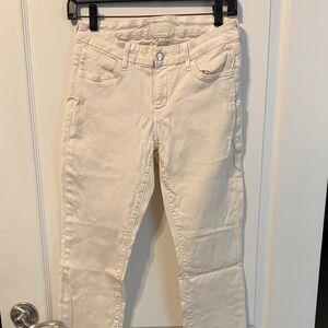 Koral Cream Skinny Jeans low cut size 28